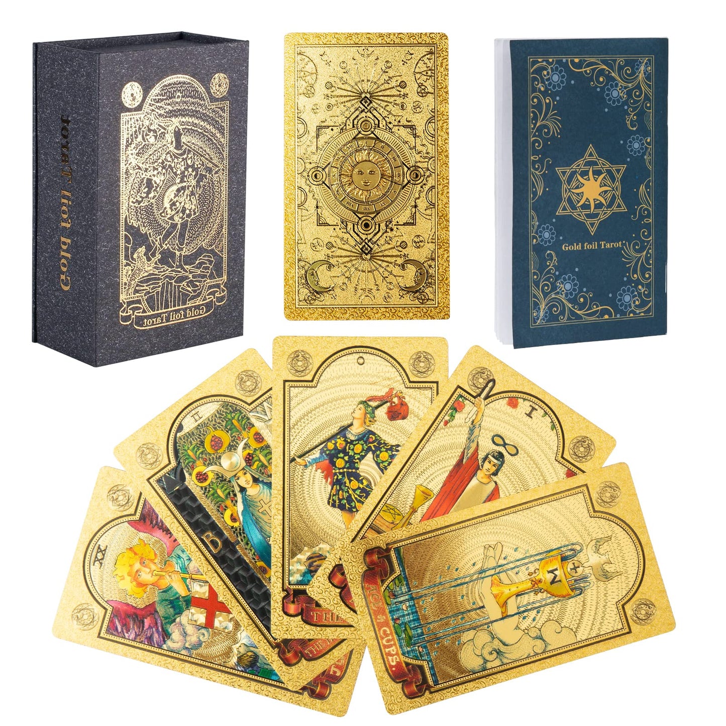 Luxury Gold Sun Tarot Deck